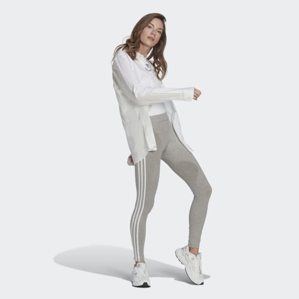 Buy ADIDAS adicolor classics 3-stripes leggings in Medium Grey
