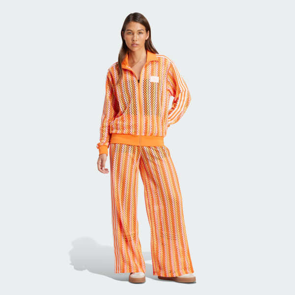 Pink adidas Originals Summer Glow Firebird Track Top