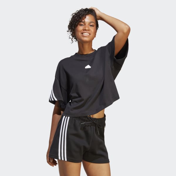 adidas Future Icons 3-Stripes Tee - Black | Women's Lifestyle | adidas US