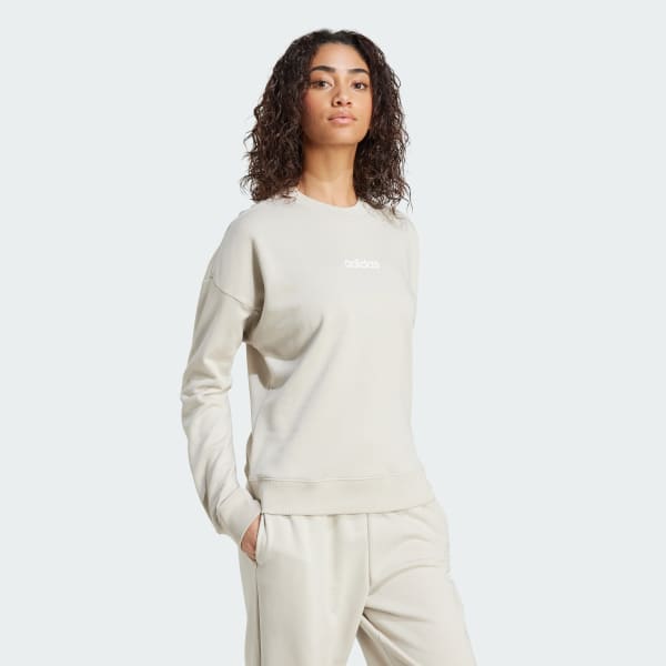 Beige Buzo Essentials Linear Felpa Francesa