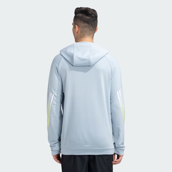 Blue TRAIN ICONS 3 STRIPES HOODIE