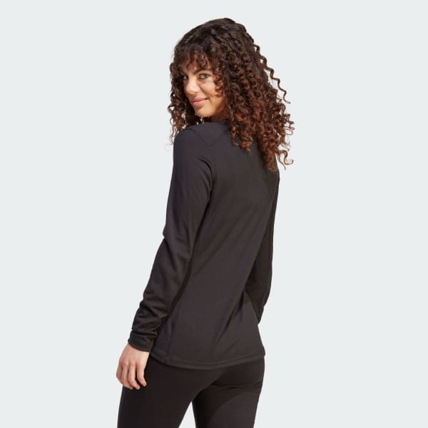 Black Terrex Xperior Merino 200 Baselayer Long Sleeve Long-Sleeve Top