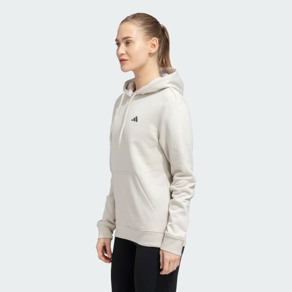 Beige Full Sleeves Hoodie