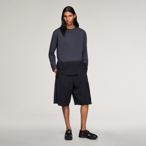 สีเทา เสื้อยืดแขนยาว Y-3 DIPPED