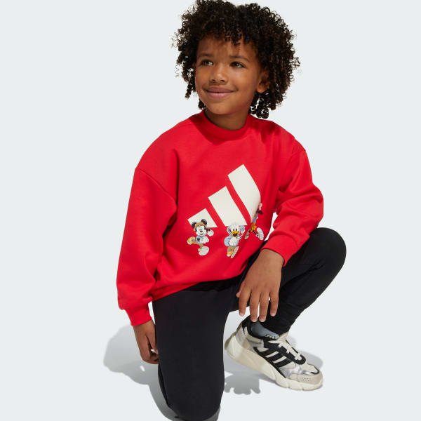 ADIDAS DISNEY MICKEY MOUSE SWEATSHIRT - Red | Free Shipping