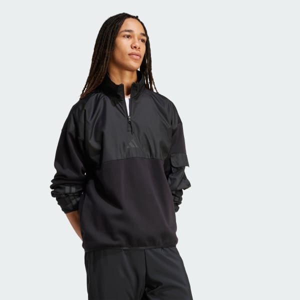 noir Sweat-shirt demi-zip City Tech Utility