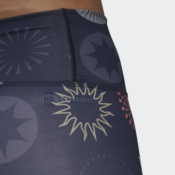 modrá Legíny Optime Training Printed Full-Length LOR19