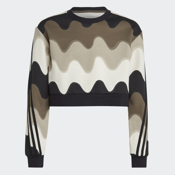 Weiss Marimekko Allover Print Cotton Sweatshirt