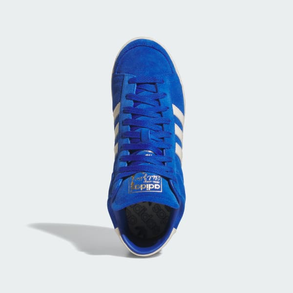 Royal blue high top adidas discount