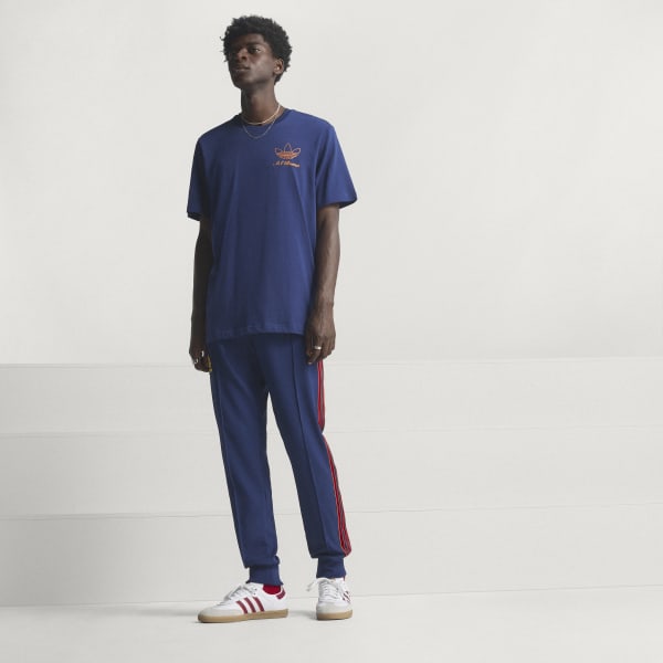 adidas AS Roma Terrace Icons Graphic Tee - Blue | Free Shipping