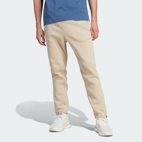 adidas All SZN Fleece Tapered Pants - Beige | Men's Lifestyle | adidas US