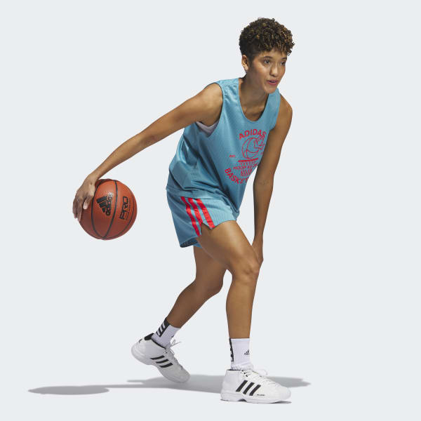 Blue Select 3-Stripes Basketball Shorts