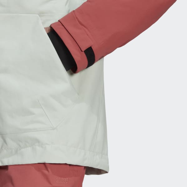 Czerwony TERREX 3L POST-CONSUMER NYLON SNOW JACKET