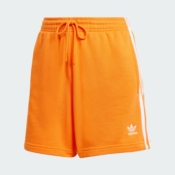 Orange 3-Stripes French Terry Shorts