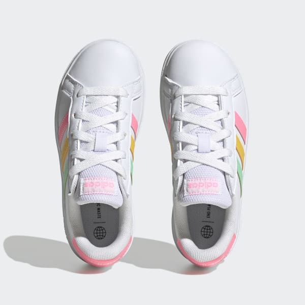 adidas Grand Court Lifestyle Tennis Lace-Up Shoes - White | adidas ...