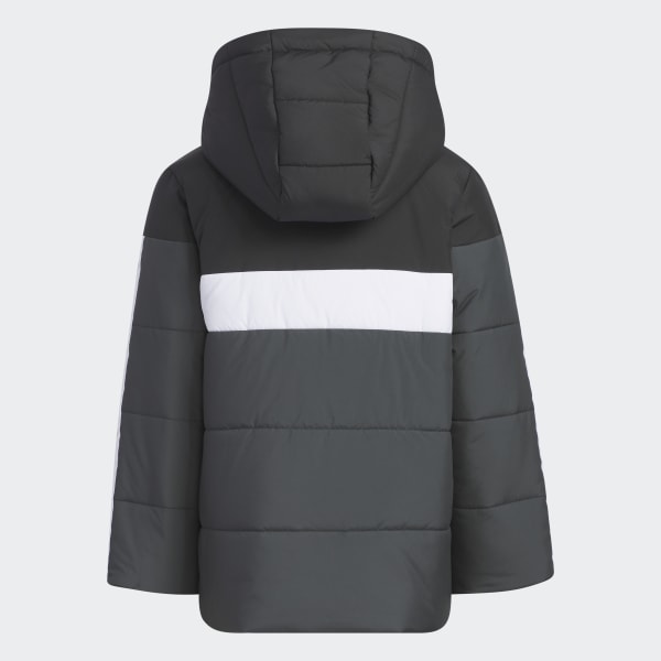 Black and white deals adidas jacket kids