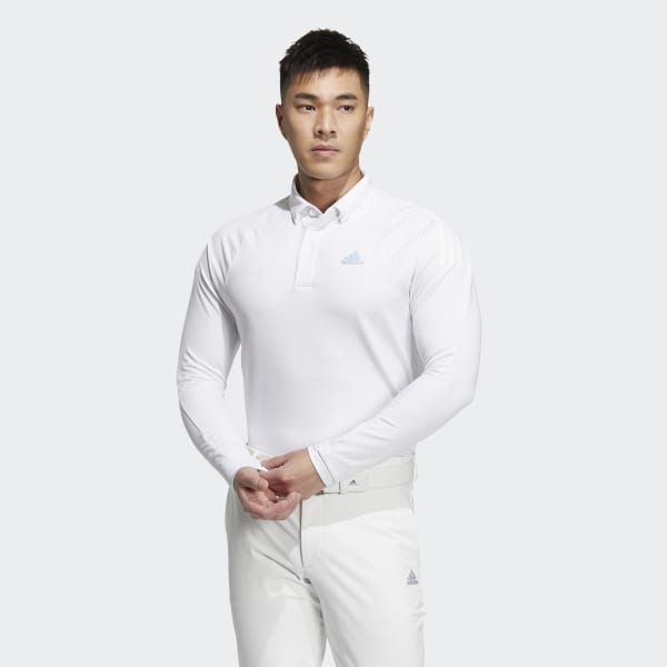White 콜드레디 긴팔 폴로 셔츠