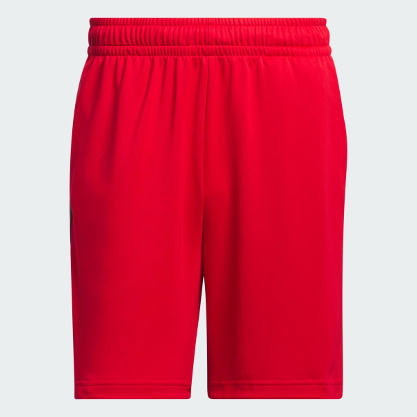 Red Legends 3-Stripes Basketball Shorts