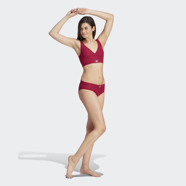 Pants Cotton | Ribbed adidas Red Adicolor Bikini - Flex adidas Canada