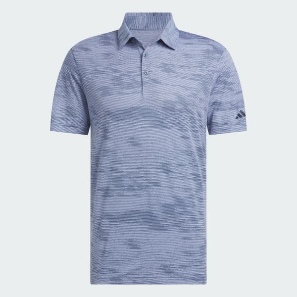 Blue Ultimate365 Textured Stripe Polo Shirt