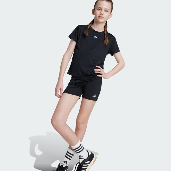 Siyah Train Essentials Regular Fit Logo Training Tee Kids