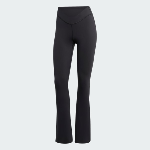 Nero Pantaloni da yoga Flared