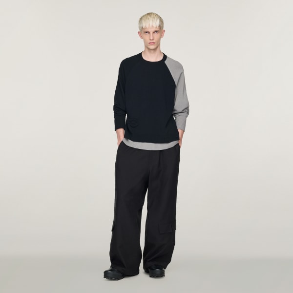 Black Y-3 Logo Knit Crew