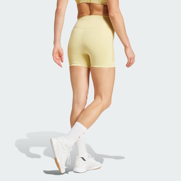zlutá Legíny Optime 3-Stripes 1/4 Short