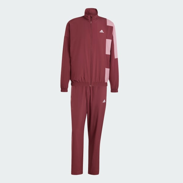 adidas Sportswear Colorblock Track Suit Burgundy adidas UK