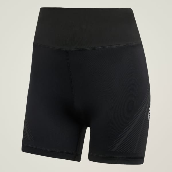 Black adidas by Stella McCartney TruePace Running Leggings Short (1/2)