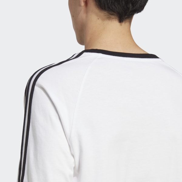 Hvid Adicolor Classics 3-Stripes Long Sleeve trøje