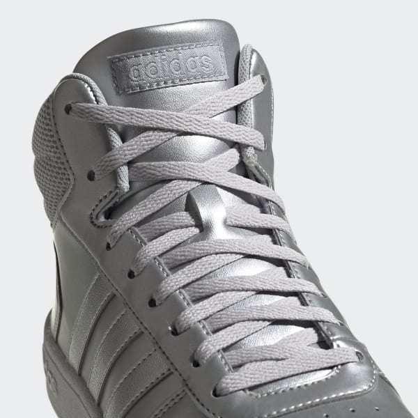 adidas Hoops 2.0 Mid Shoes - Silver | adidas Turkey