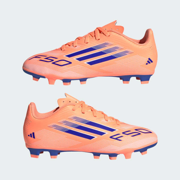 adidas F50 Club Firm/Multi-Ground Cleats Kids - Orange | Free