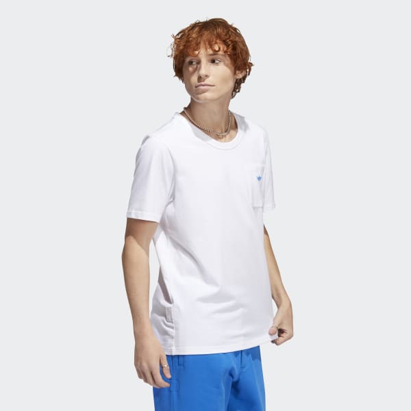 White Shmoofoil Heavyweight Pocket Tee