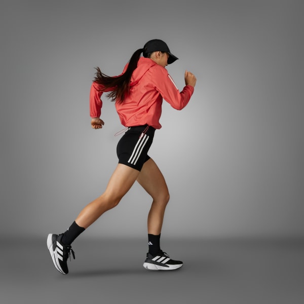 Black adidas DailyRun 3-Stripes 5-inch Leggings