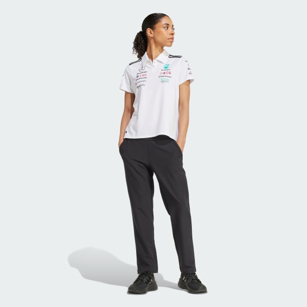 売れ筋商品|||アディダス Tシャツ レディース トップス MERCEDES - AMG PETRONAS FORMULA ONE TEAM - Polo shirt - white   black adidas MERCEDES - AMG PETRONAS FORMULA ONE TEAM POLO - White