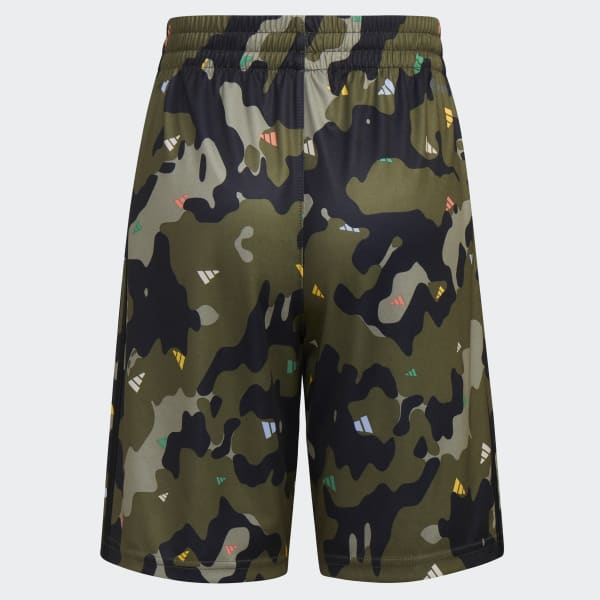 Green AEROREADY® Elastic Waistband Camo Shorts