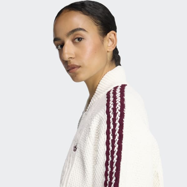 ADIDAS ORIGINALS ARCHIVE CUTLINE KNIT TRACK TOP - White | Free