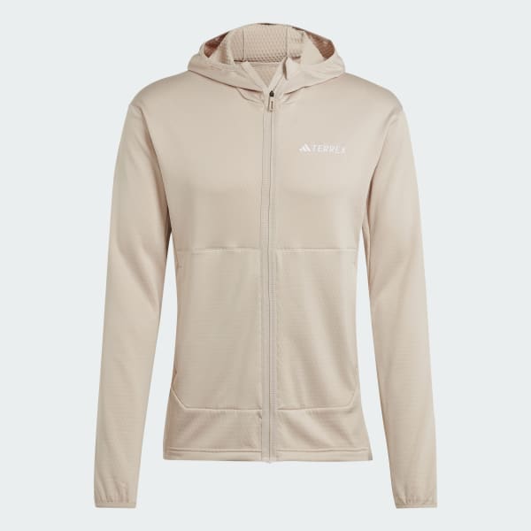Beige TERREX XPERIOR LIGHT HOODED FLEECEJACKE