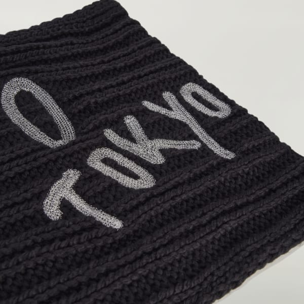 adidas Y-3 Oversized Chunky Knit Scarf - Black | Free Shipping