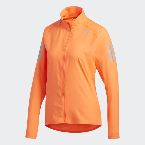adidas own the run jacket orange