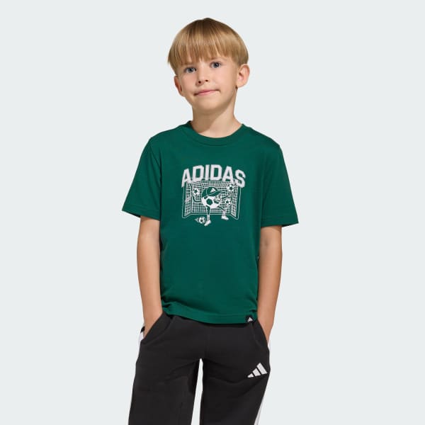 Green FOOTBALL GRAPHIC T-SHIRT KIDS