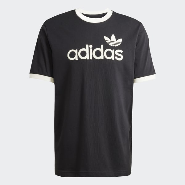adidas ストライプ Tシャツ ホワイト/ネイビー アディカラー クラシックス スリーストライプス Tシャツ