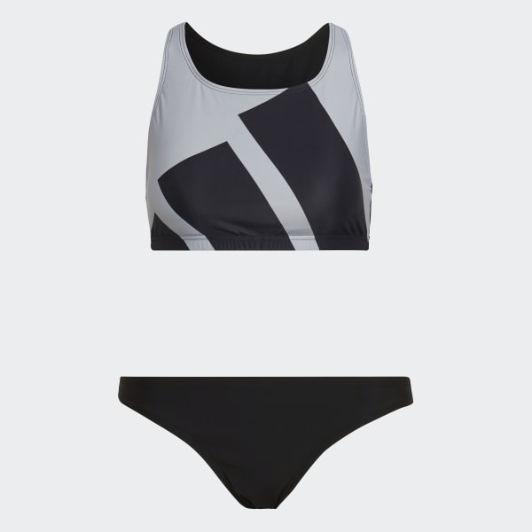 adidas Big Logo Graphic Bikini - Black | adidas UK