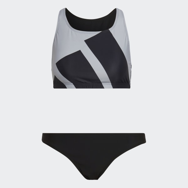 Negro Bikini Estampado Big Logo II964