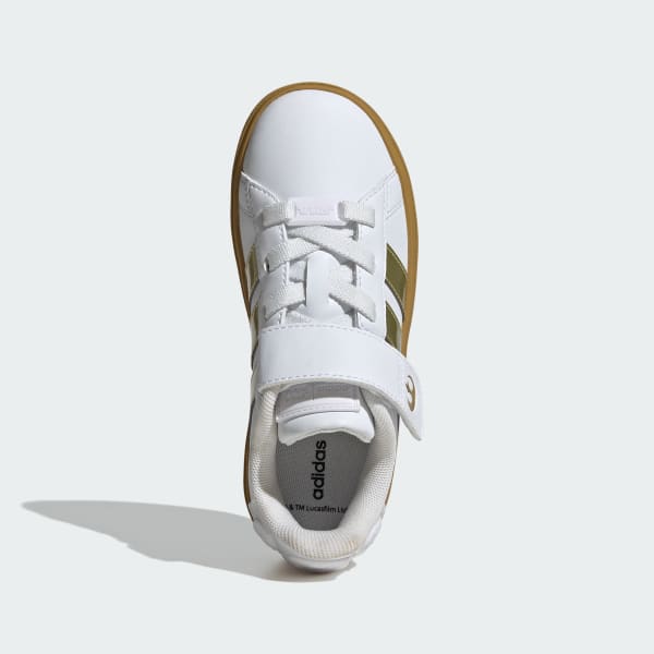 White ADIDAS STAR WARS GRAND COURT 2.0 SHOES CHILDREN