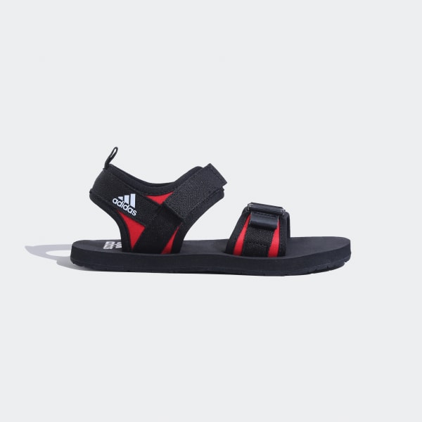Red shop adidas sandals