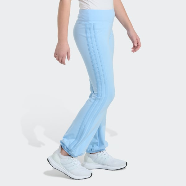 Blue Detached Waistband Cotton Stretch Puff Cuff Pant
