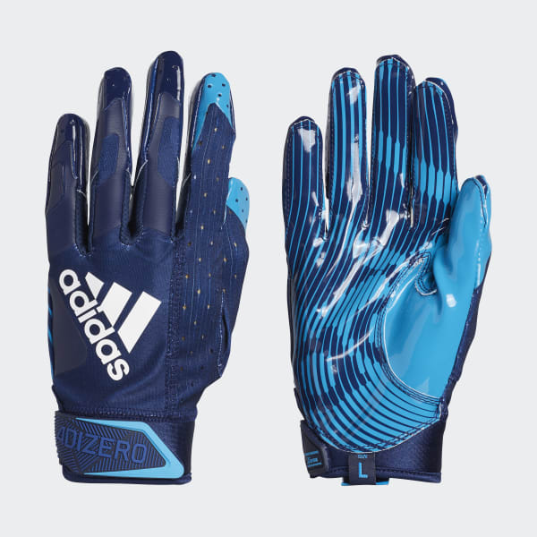 blue receiver gloves
