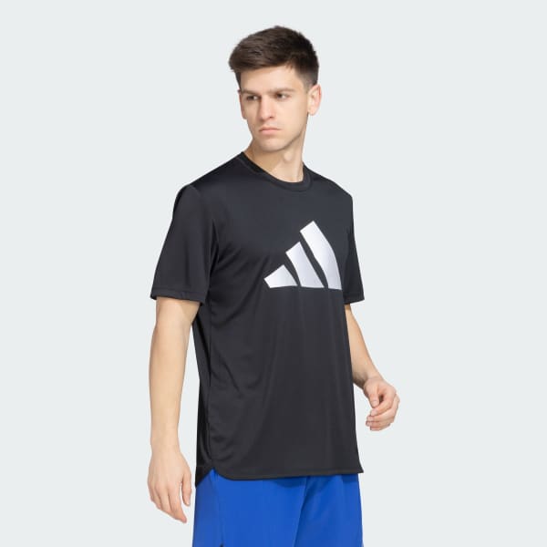 Black 3 Bars AEROREADY Tee